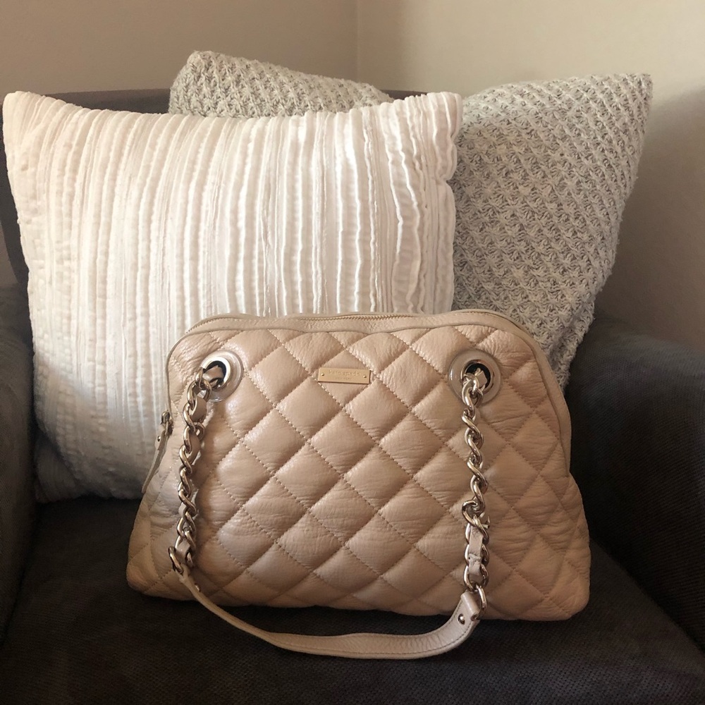 Kate Spade Quilted Leather Bowler